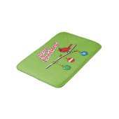 Tapis De Bain Red Cardinal on Christmas (Angle)
