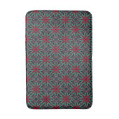 Tapis De Bain Red Floral With Green and Blue (Devant (Vertical))
