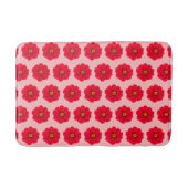 Tapis De Bain Red Flower Seamless Pattern Bath Mat (Devant)