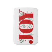 Tapis De Bain Red Joy avec baies Noël (Devant (Vertical))