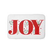 Tapis De Bain Red Joy avec baies Noël (Devant)