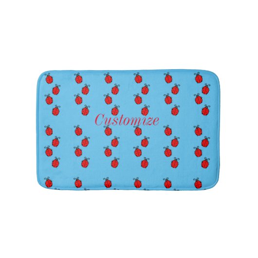 Tapis De Bain Red Ladybugs Crawling Thunder_Cove (Devant)