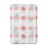 Tapis De Bain Red Mint Peppermint Mocha Plaid Stripes Christmas (Devant (Vertical))