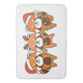 Tapis De Bain Red Panda Christmas Animals Cute Red Pandas (devant Vertical)
