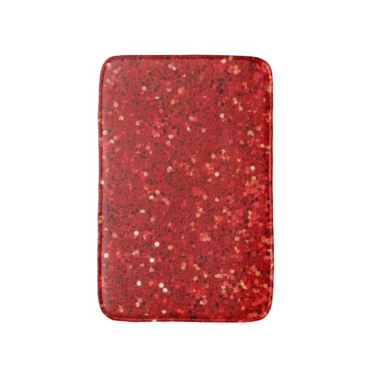 Tapis De Bain Red sparkling glitter pattern (Devant (Vertical))