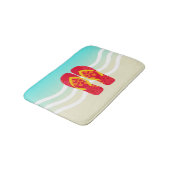Tapis De Bain Red Summer Beach Flip Flops Bath Mat (Angle)