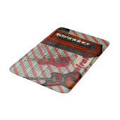 Tapis De Bain Red Telephone Band Rock n Roll Guitare électrique (Angle)