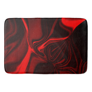 Tapis De Bain Red tu plies and undulations on dark background