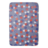 Tapis De Bain red, white and blue polka dots (devant Vertical)