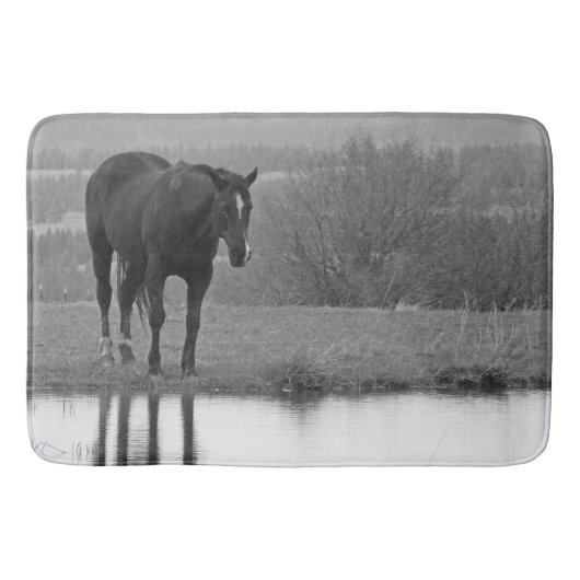 Tapis De Bain Reflectionz calme ~ Cheval Bathmat (Devant)