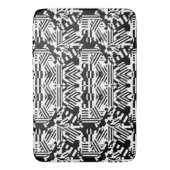 Tapis De Bain Réflexions Abstraites : lignes, cubes et monochrom (devant Vertical)