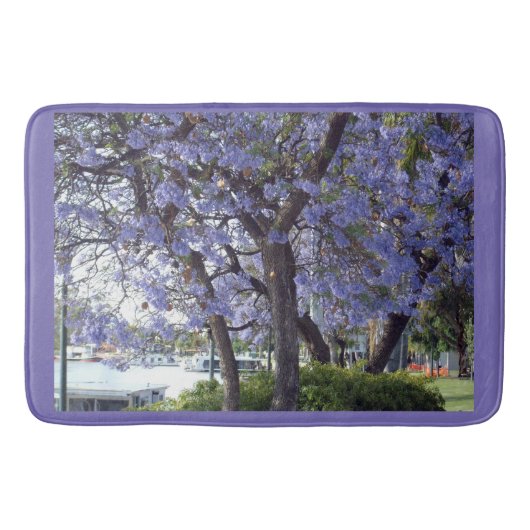 Tapis De Bain **"Réflexions de Jacaranda : Bateaux domestiques s (Devant)