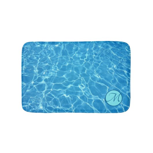 Tapis De Bain Réflexions d'eau bleue Personnaliser Mat de bain (Devant)