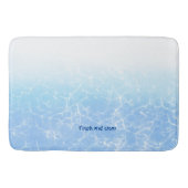 Tapis De Bain Réflexions sur l'eau texte personnalisé (Devant)