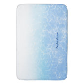 Tapis De Bain Réflexions sur l'eau texte personnalisé (devant Vertical)