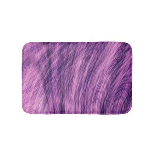 Tapis De Bain Regard de fourrure violette (Devant)