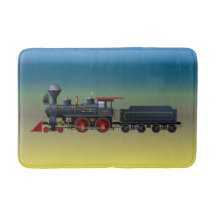 Tapis de bain réglé de train de garçons