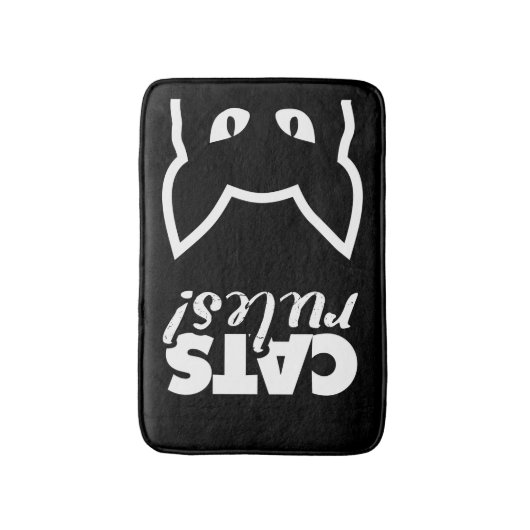 Tapis De Bain Règles relatives aux chats (Devant (Vertical))