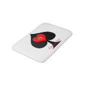 Tapis De Bain Reine noire des pique Coeur rouge Thunder_Cove (Angle)