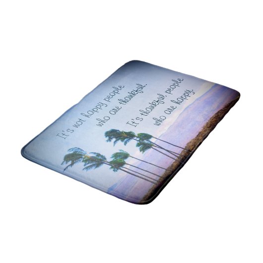Tapis De Bain Remerciements Citation Hawaii Palm Trees Photo Bol (Angle)