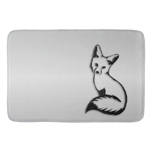 Tapis De Bain Renard argenté (Devant)