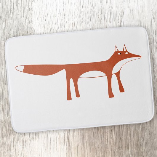Tapis De Bain Renard rouge