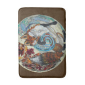 Tapis De Bain Renard spiral d'automne (Devant (Vertical))