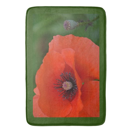 Tapis de bain renversant de pavot (devant Vertical)