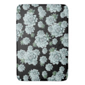 Tapis De Bain Répétez l'impression sur le noir (devant Vertical)