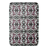 Tapis De Bain Répétition des courbes opaques rouge et dégradé (devant Vertical)