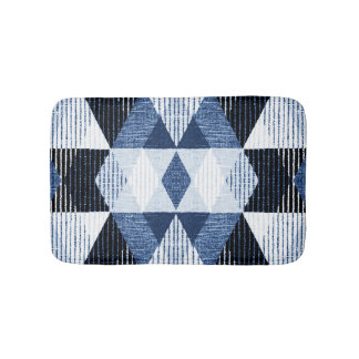 Tapis De Bain Répétition géométrique : Arrière - plan texturé.