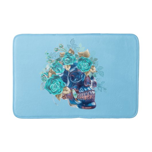 TAPIS DE BAIN REQUIEM FLEUR BLEUE (Devant)