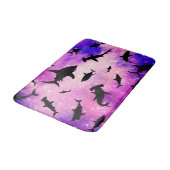 Tapis De Bain requin-poisson noir sur galaxie inclinée Espace (Angle)