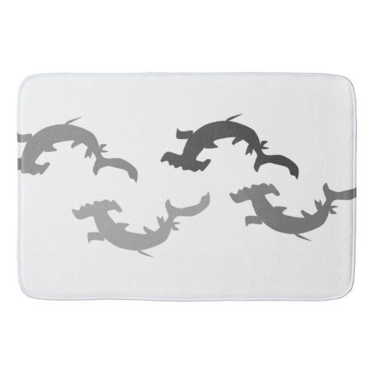 Tapis De Bain Requins de poisson-marteau (Devant)