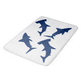 Tapis De Bain Requins et requins à tête de marteau (Angle)