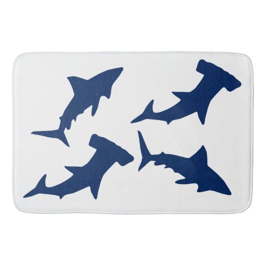 Tapis De Bain Requins et requins à tête de marteau (Devant)