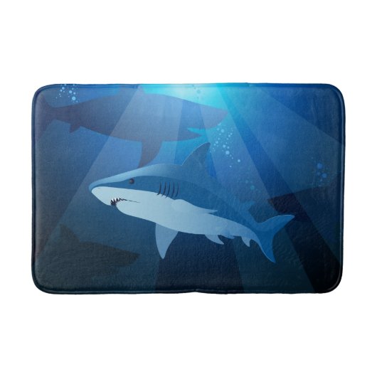 Tapis De Bain Requins nageant (Devant)