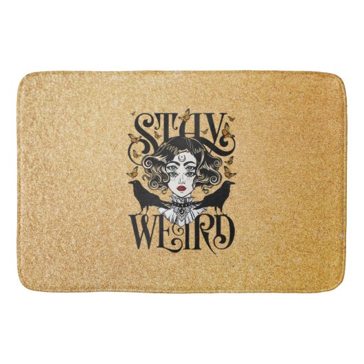 Tapis De Bain Restez Bizarre (Devant)