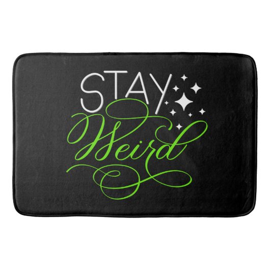 Tapis De Bain Restez bizarre Introvert, Geek, Nerd (Devant)