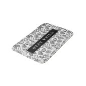 Tapis De Bain Restez bizarre Noir & Blanc Biologie de l'anatomie (Angle)