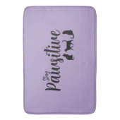 Tapis De Bain Restez un chat noir à la mode (devant Vertical)