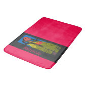 Tapis De Bain #resting Vibes, Fuchsia, (Angle)
