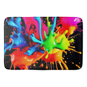 Tapis De Bain Résumé de projection coloré