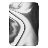 Tapis De Bain Résumé en noir et blanc (devant Vertical)