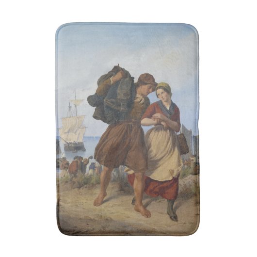 Tapis De Bain Retour du pêcheur (par Rudolf Jordan) (Devant (Vertical))