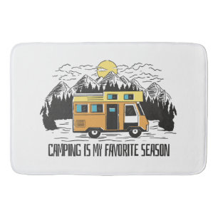 Tapis De Bain Retraite en camping-car dans la montagne