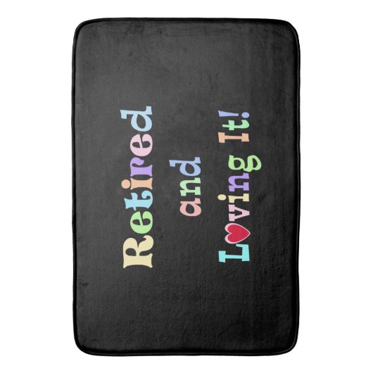 Tapis De Bain Retraité et l'amour! (devant Vertical)