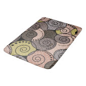 Tapis De Bain Rétro, abstrait, spirales (Angle)