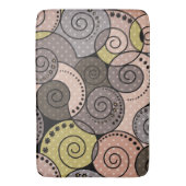 Tapis De Bain Rétro, abstrait, spirales (devant Vertical)