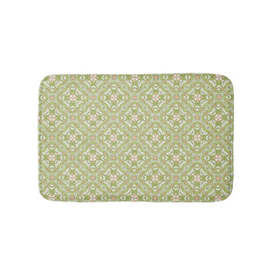 Tapis De Bain Rétro arrière - plan coloré 2 de motif